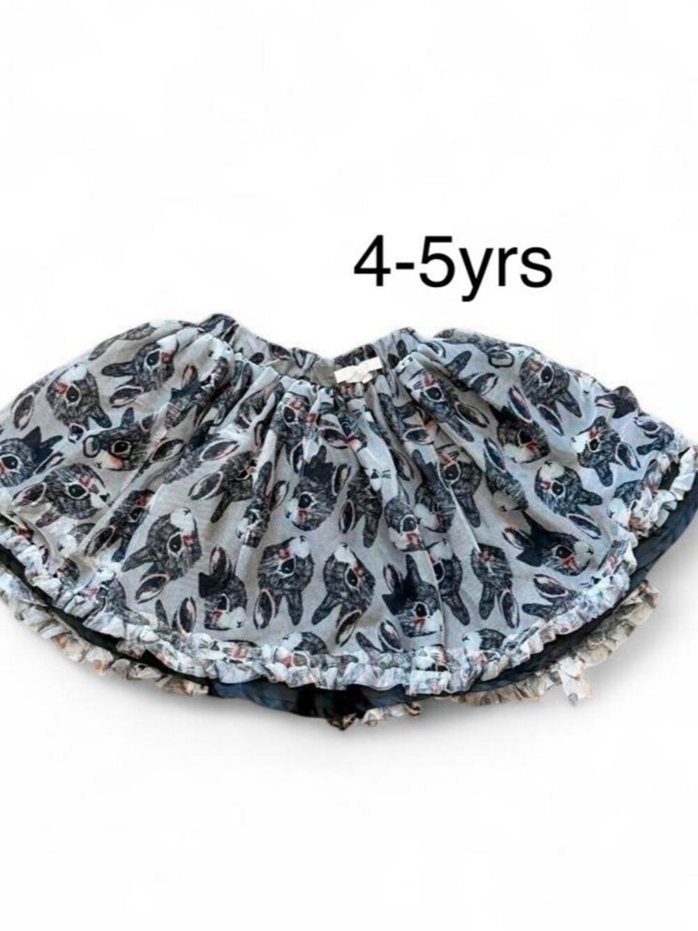 H&M Girls' Black and Grey Skirt